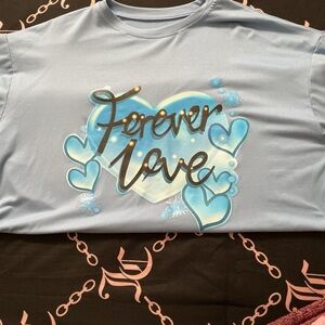 Forever Love Blue Graphic Tee